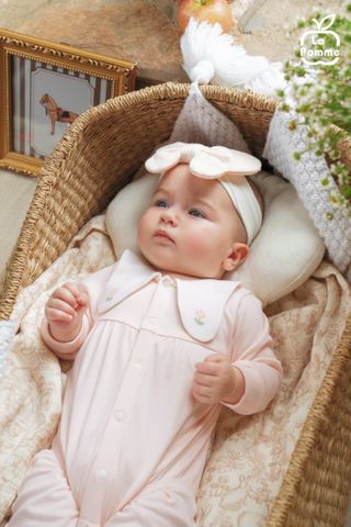  Set body chip dài tay kèm quần La Pomme cánh bướm đáng yêu 