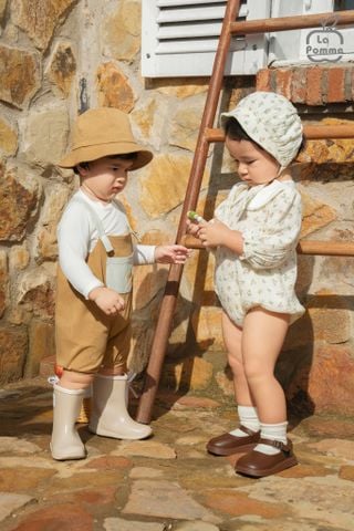  Set body dài tay La Pomme kèm phụ kiện phong cách dễ thương 