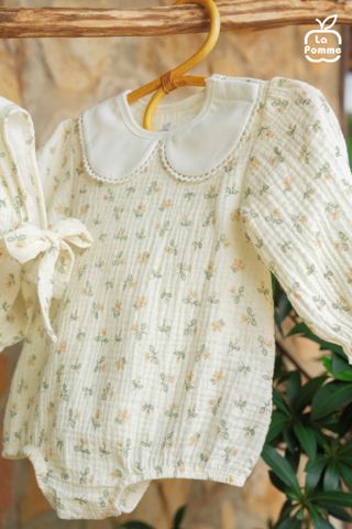  Set body dài tay La Pomme kèm phụ kiện phong cách dễ thương 