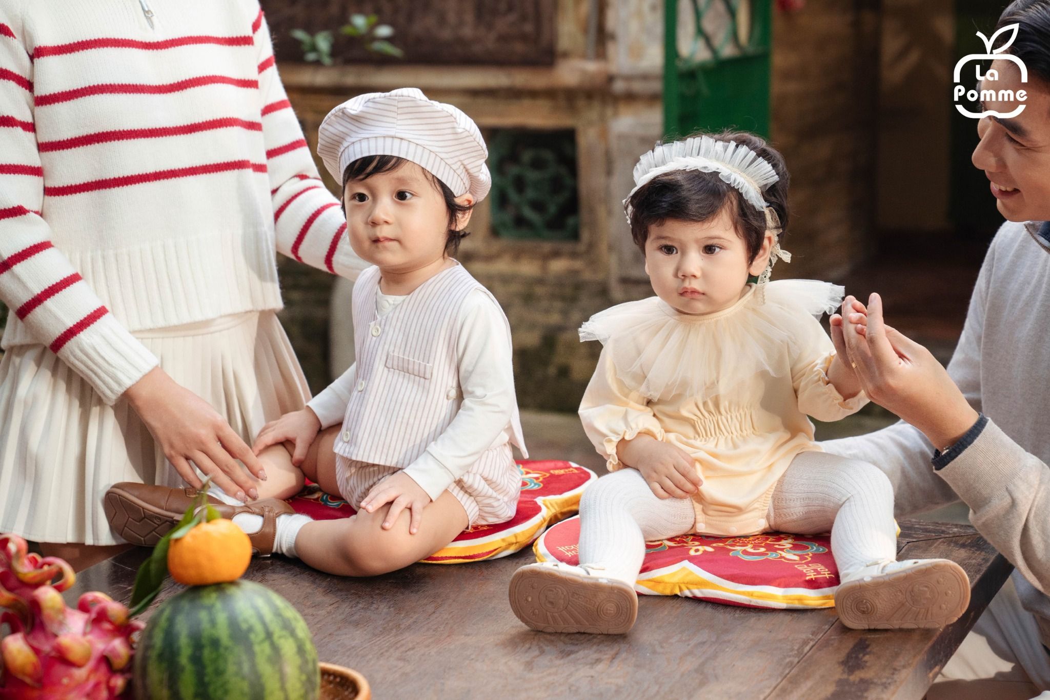  Body thời trang kèm băng đô La Pomme bông hoa thanh lịch 