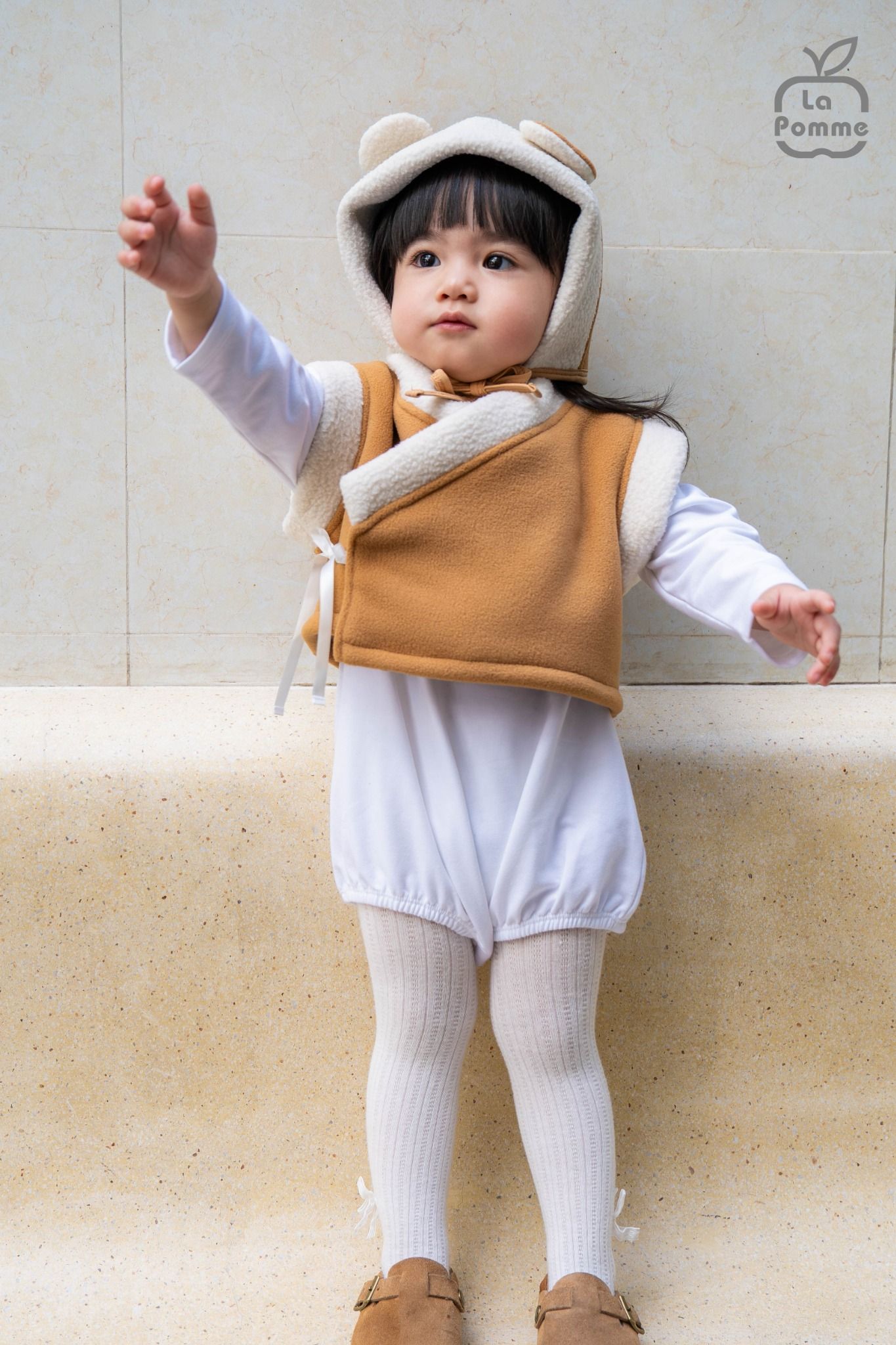  Body thời trang La Pomme kèm gile và mũ sopung 