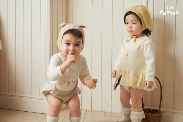  Body chip dài tay dáng thời trang La Pomme thỏ Bông dịu dàng 