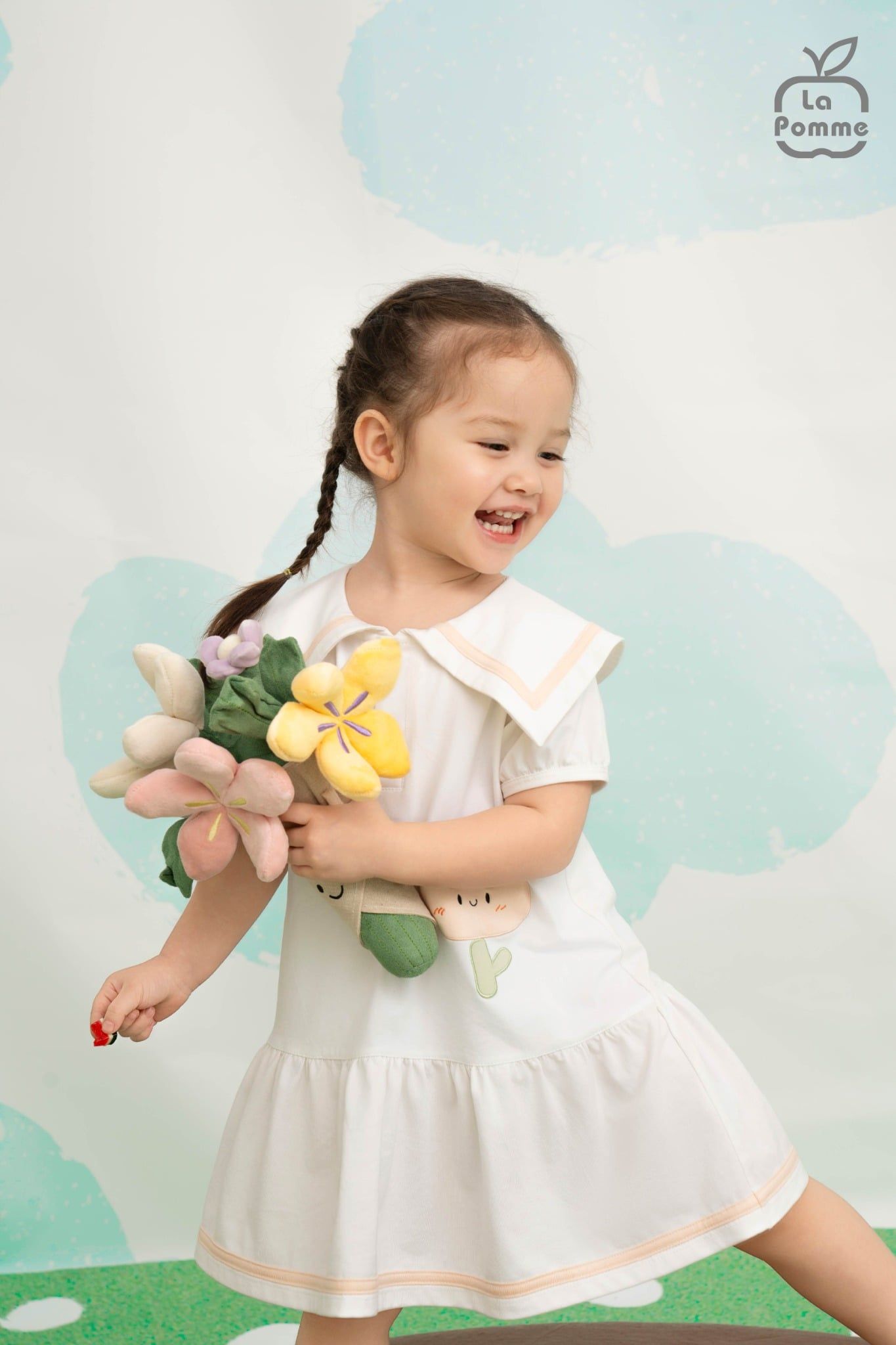  Đầm cộc tay La Pomme dạo chơi cùng nắng mai 