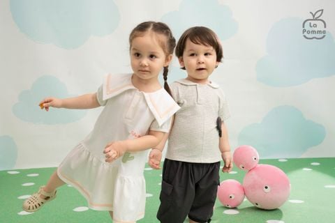  Đầm cộc tay La Pomme dạo chơi cùng nắng mai 