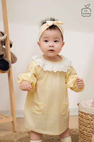  Đầm dài tay La Pomme tiểu thư bé nhỏ 