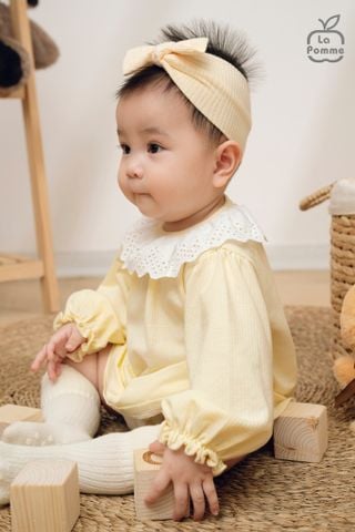  Đầm dài tay La Pomme tiểu thư bé nhỏ 