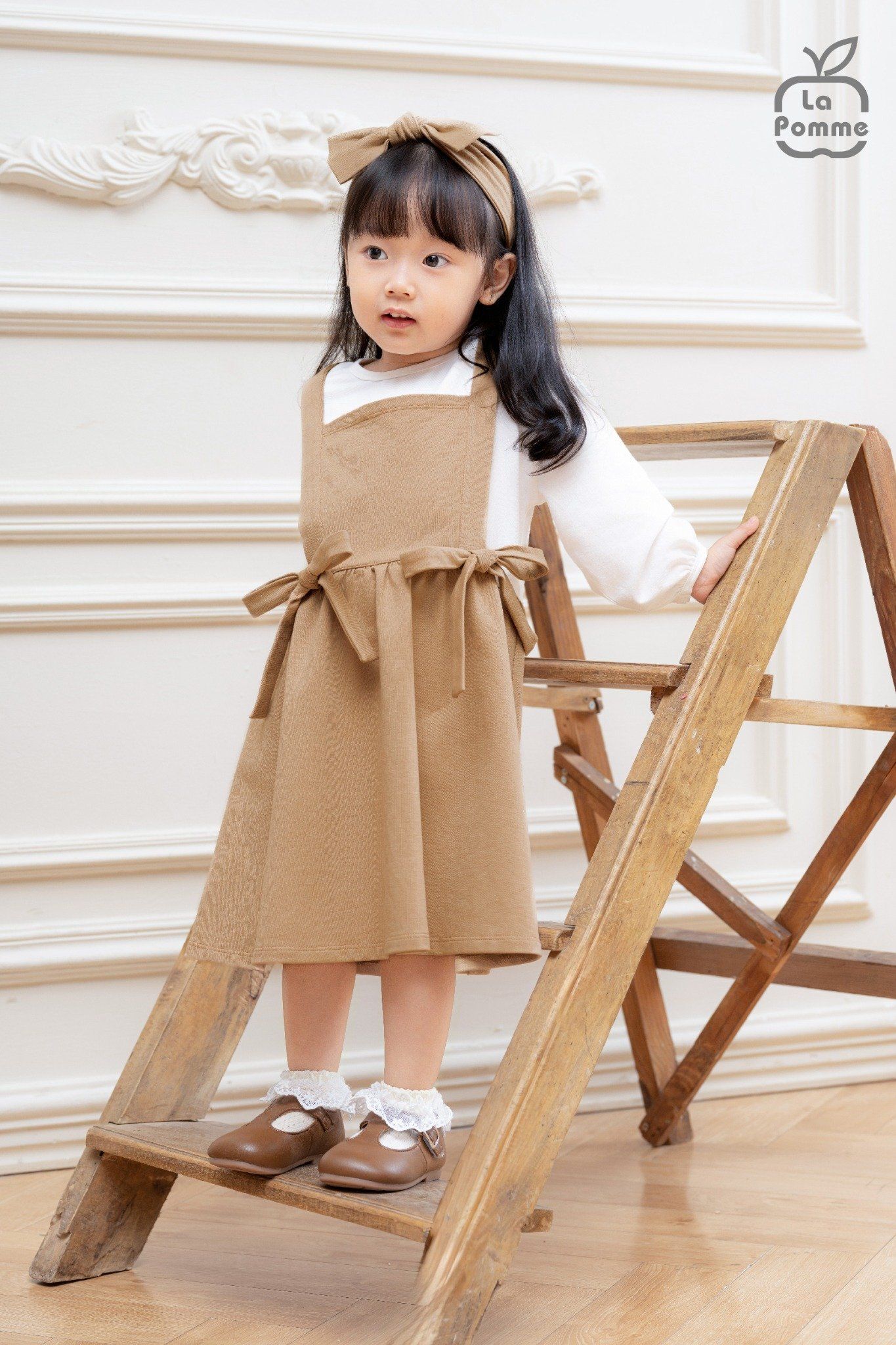  Đầm dài tay La Pomme ji won 