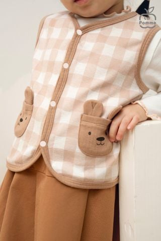  Áo gile La Pomme đôi tai lớn của bác gấu 
