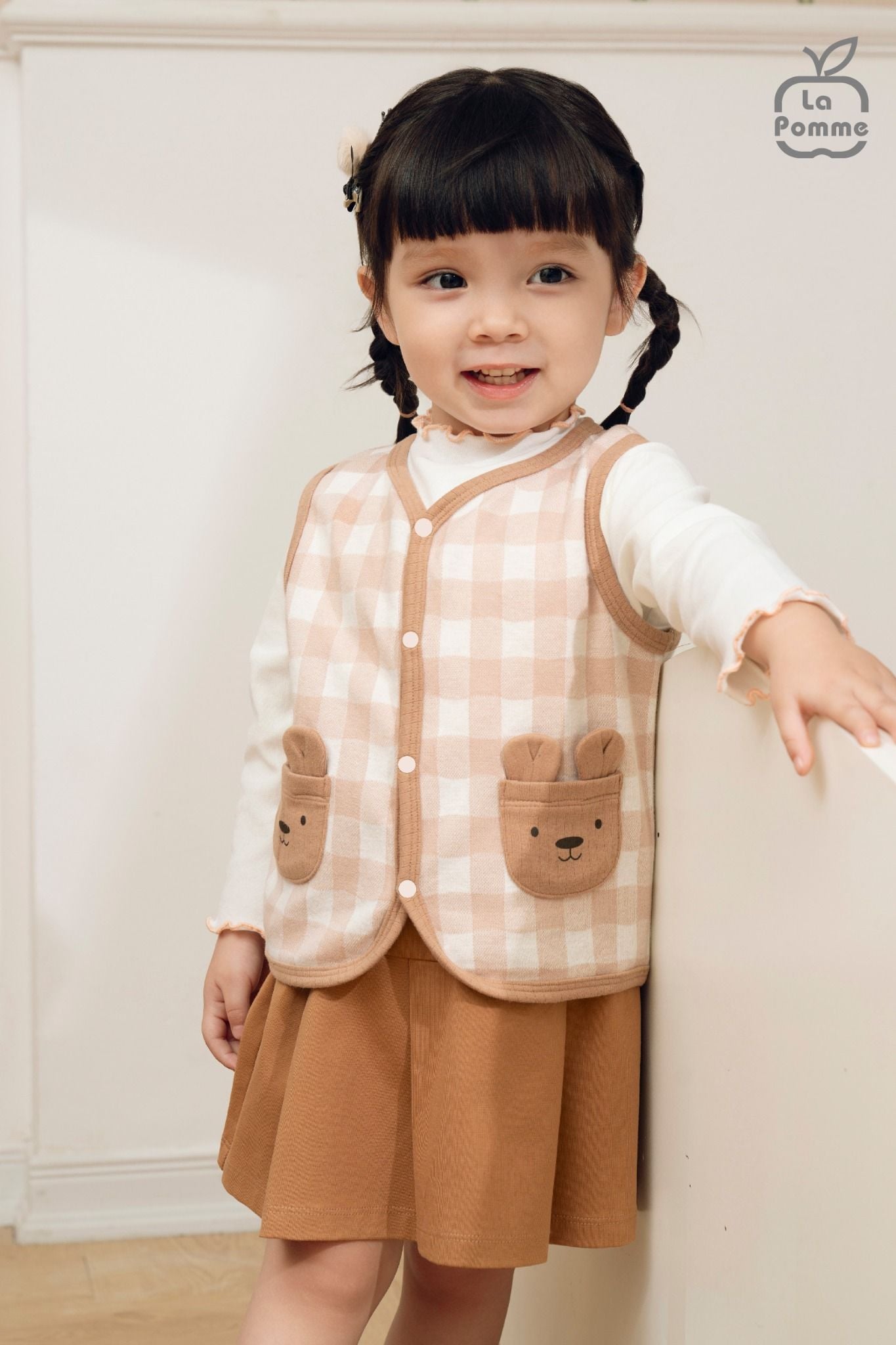  Áo gile La Pomme đôi tai lớn của bác gấu 