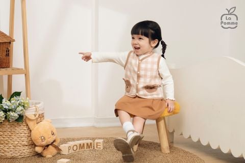  Áo gile La Pomme đôi tai lớn của bác gấu 