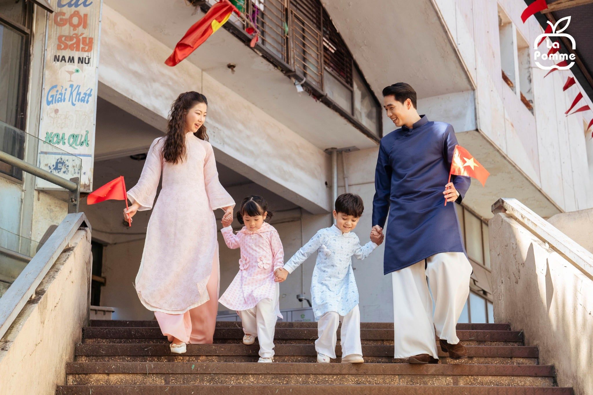  Bộ áo dài La Pomme chú ngựa pony 