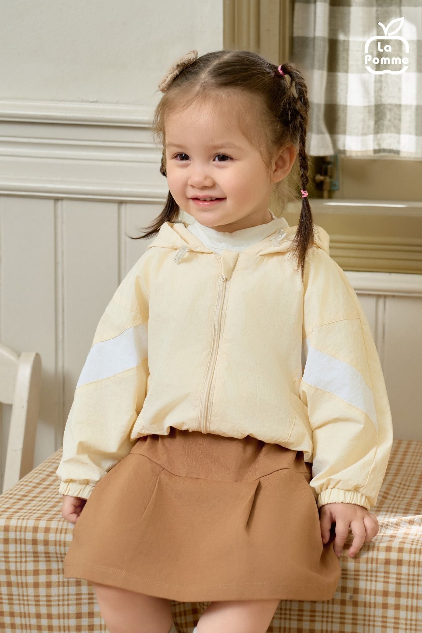  Áo khoác La Pomme phối màu lovely flight 