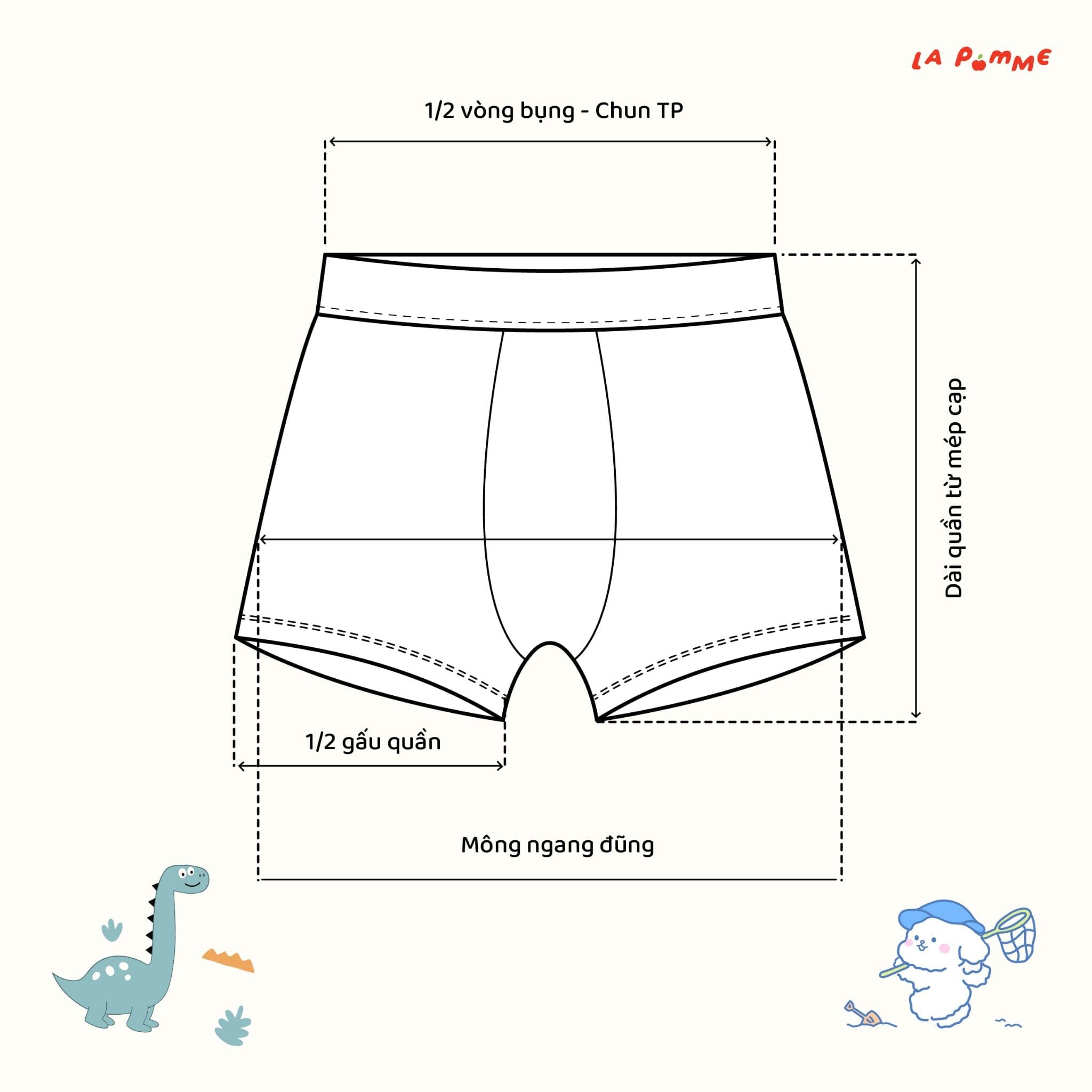  Set 2 quần chip Mềm Mịn by La Pomme dễ chịu cả ngày dài 