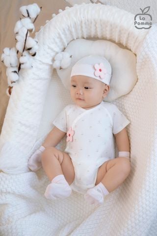  Mũ sơ sinh La Pomme mềm mịn đón con yêu 