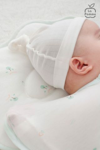  Mũ sơ sinh La Pomme đường may lật êm ái 