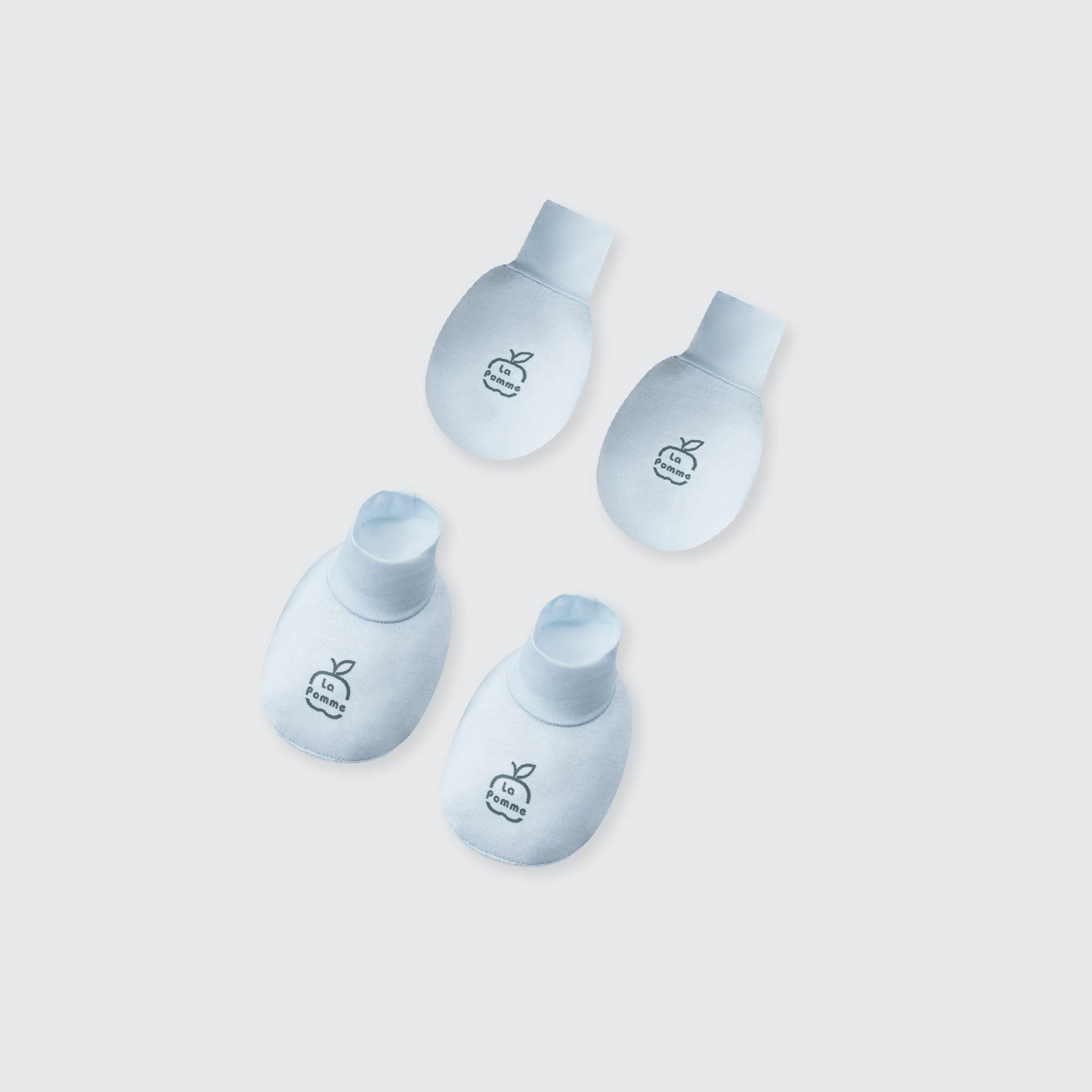  Set bao tay bao chân La Pomme cừu bông bé bỏng 