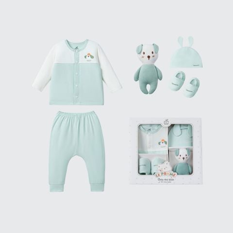  Set quà tặng sơ sinh La Pomme cún yêu - Bộ quần áo rời 