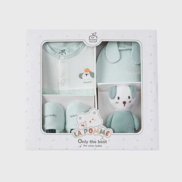  Set quà tặng sơ sinh La Pomme cún yêu - Bộ quần áo rời 
