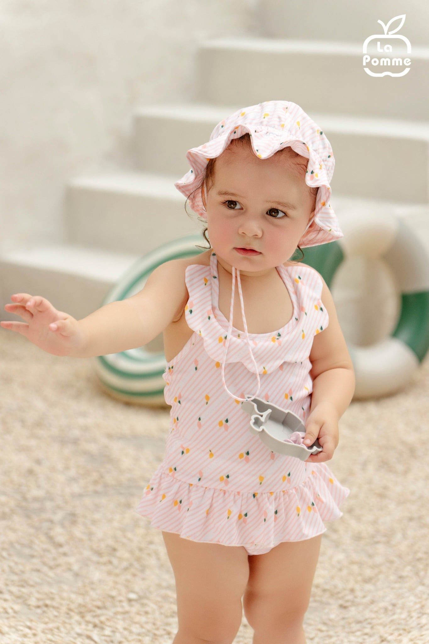  Mũ bơi La Pomme họa tiết cách điệu 
