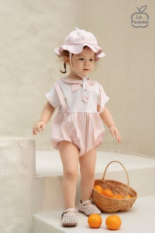  Mũ La Pomme viền bèo nơ cách điệu 