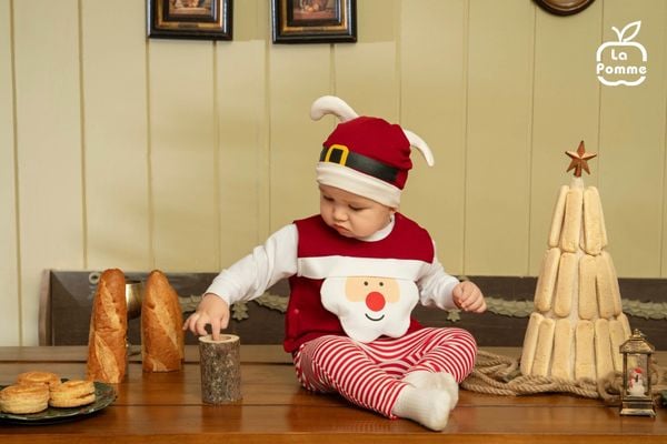  Bộ dài tay kèm áo gile La Pomme mùa an lành ghé chơi 