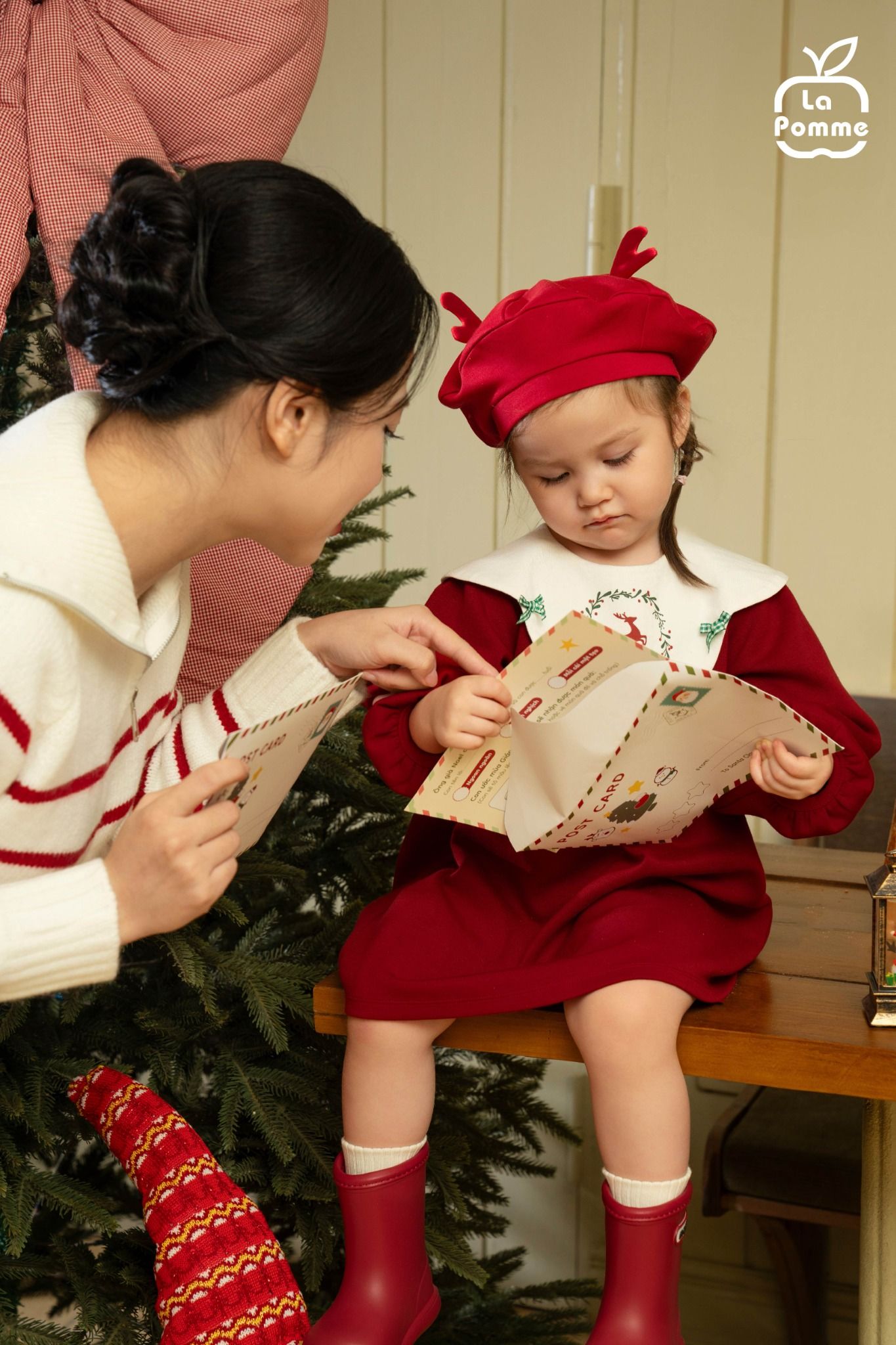  Mũ La Pomme công chúa giáng sinh 