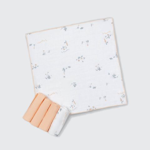  K001 Set 5 Khăn sữa sợi tre lụa La Pomme phối màu (30x30cm) - Vườn ươm hạnh phúc 