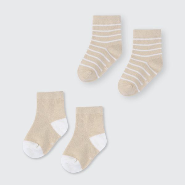  Set 02 đôi tất La Pomme họa tiết kẻ 