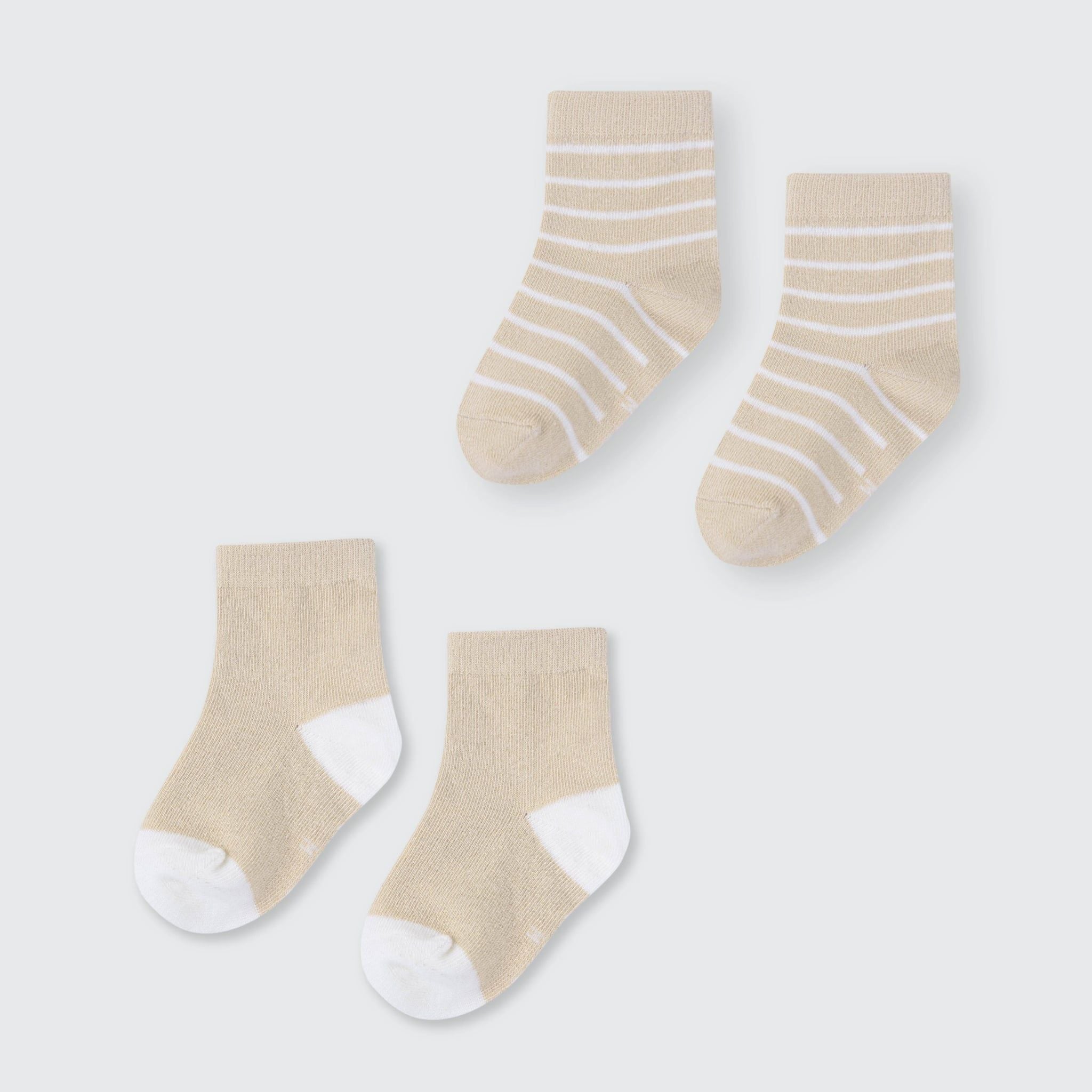  Set 02 đôi tất La Pomme họa tiết kẻ 