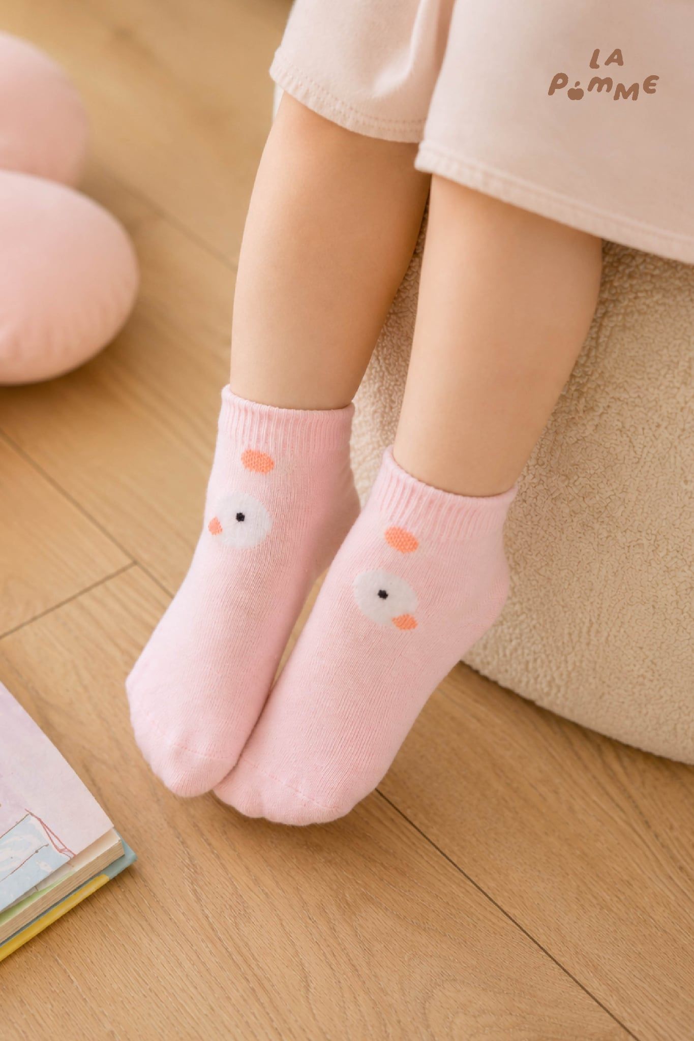  Set 02 đôi tất La Pomme bạn nhỏ ngộ ngĩnh 