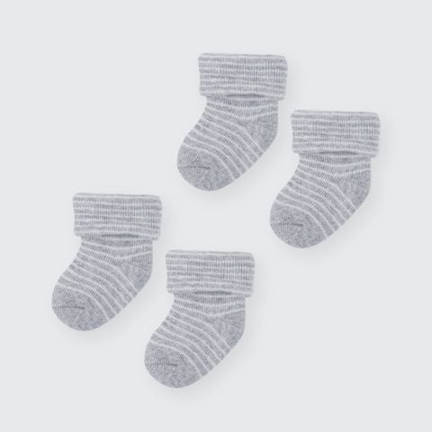  Set 02 đôi tất La Pomme họa tiết kẻ năng động 