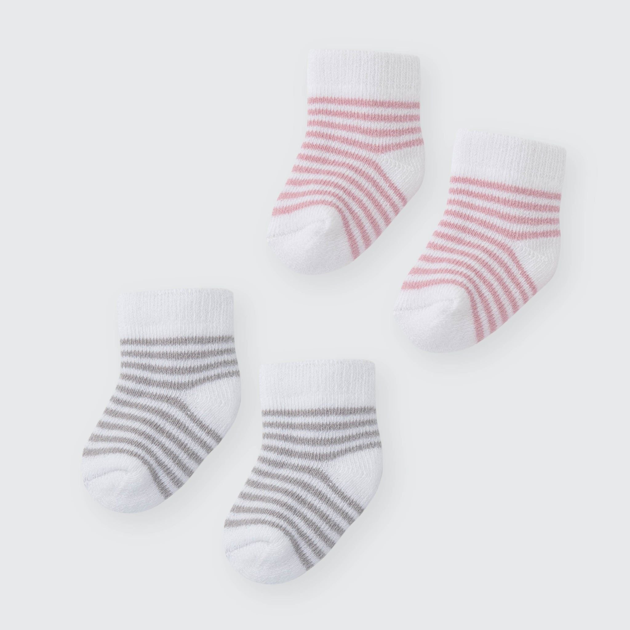  Set 02 đôi tất La Pomme họa tiết kẻ thanh lịch 