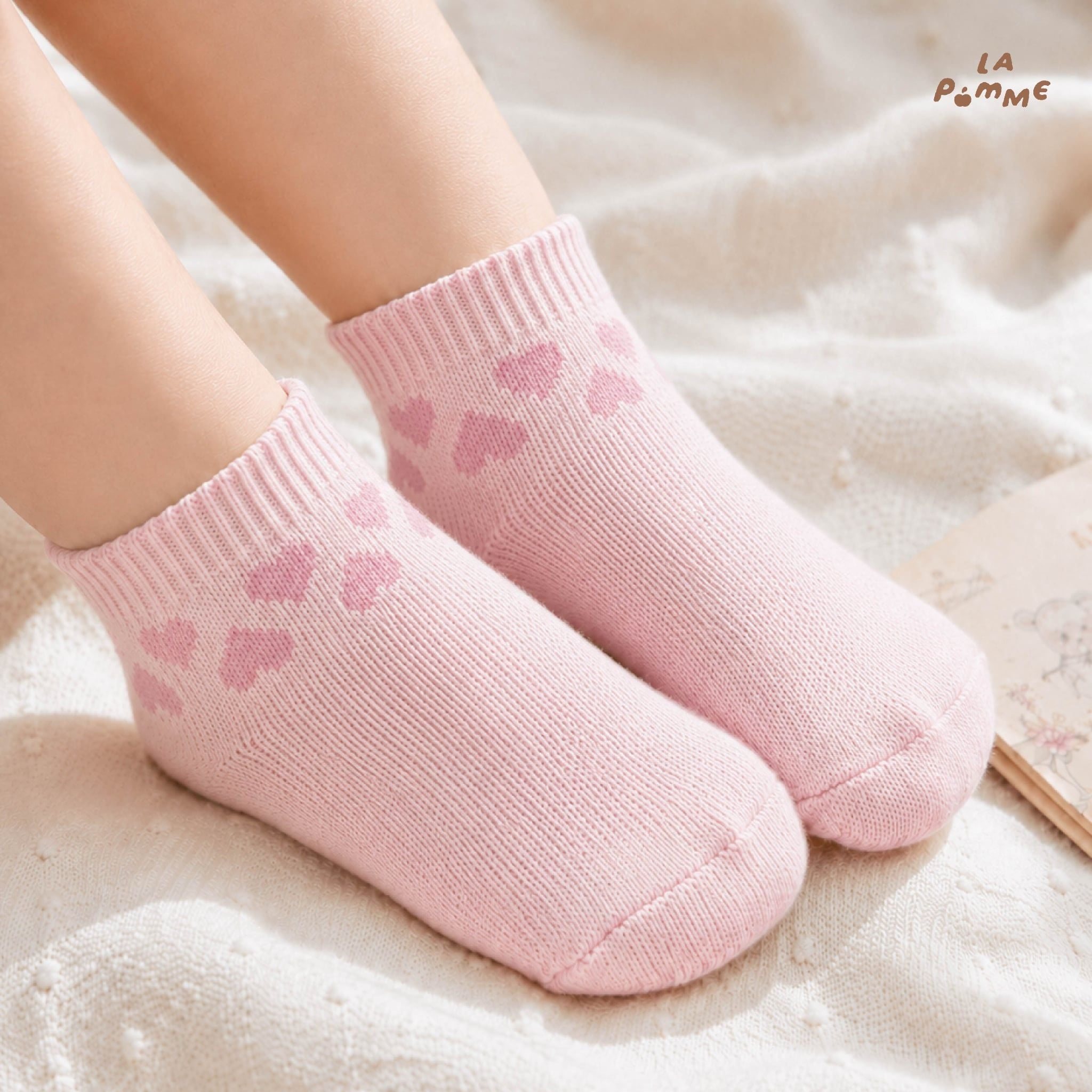  Set 02 đôi tất La Pomme sắc màu tươi tắn 