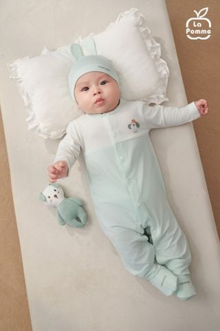  Set quà tặng sơ sinh La Pomme cún yêu - Bộ body liền 