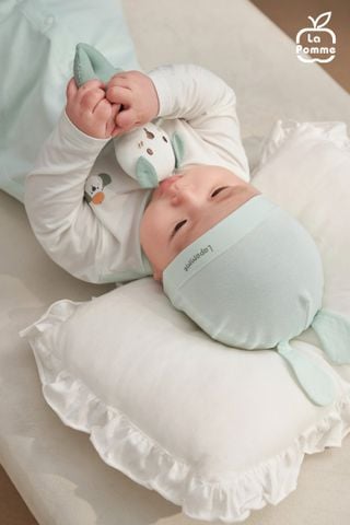  Set quà tặng sơ sinh La Pomme cún yêu - Bộ body liền 