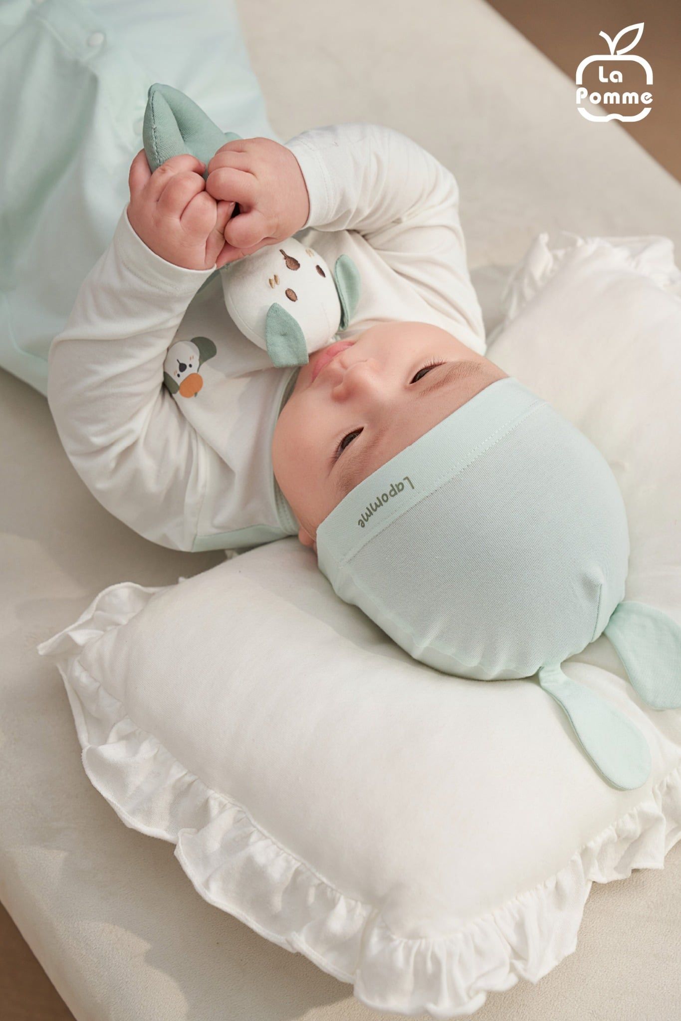  Set quà tặng sơ sinh La Pomme cún yêu - Bộ body liền 