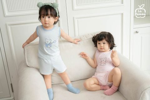  Bộ sát nách Mềm Mịn by La Pomme kỳ nghỉ hè vui nhộn 