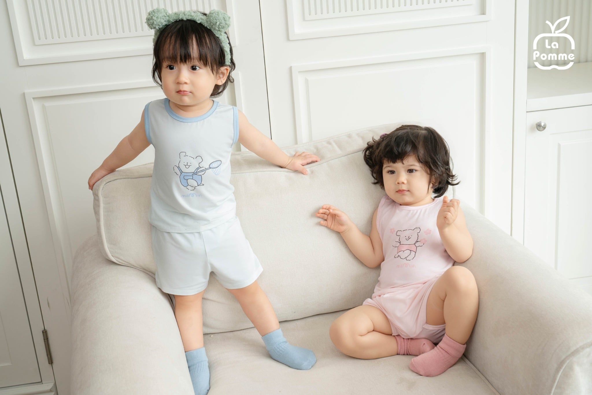  Bộ sát nách Mềm Mịn by La Pomme kỳ nghỉ hè vui nhộn 