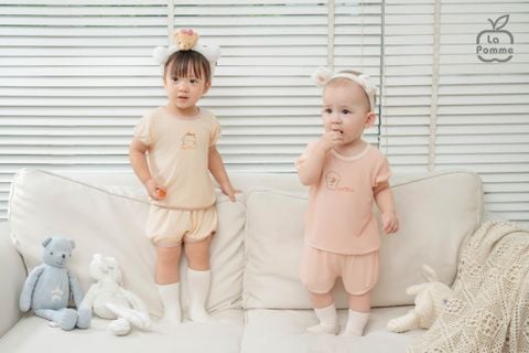  Bộ cộc tay Mềm Mịn by La Pomme kẹo bông ngọt ngào 