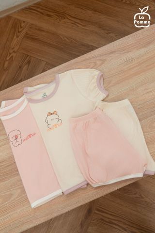  Bộ cộc tay Mềm Mịn by La Pomme kẹo bông ngọt ngào 
