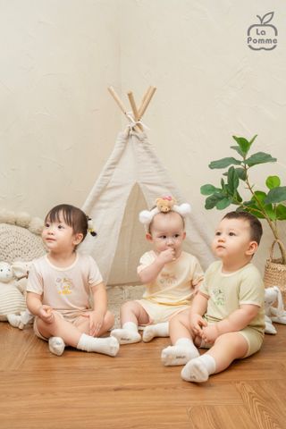  Bộ cộc tay Mềm Mịn by La Pomme người bạn puppy 