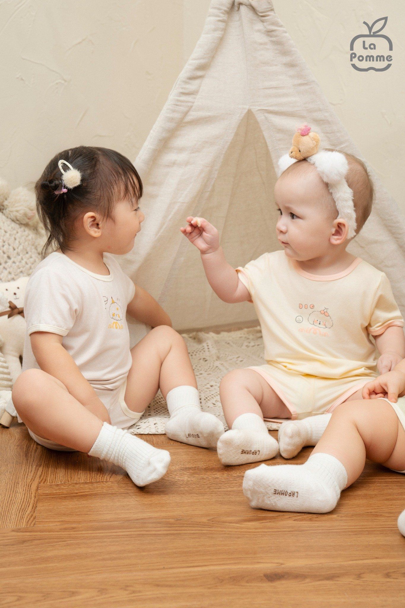  Bộ cộc tay Mềm Mịn by La Pomme người bạn puppy 