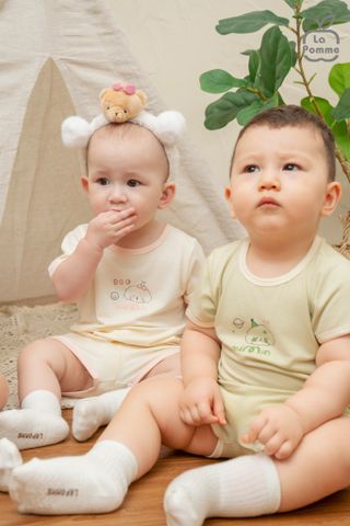  Bộ cộc tay Mềm Mịn by La Pomme người bạn puppy 