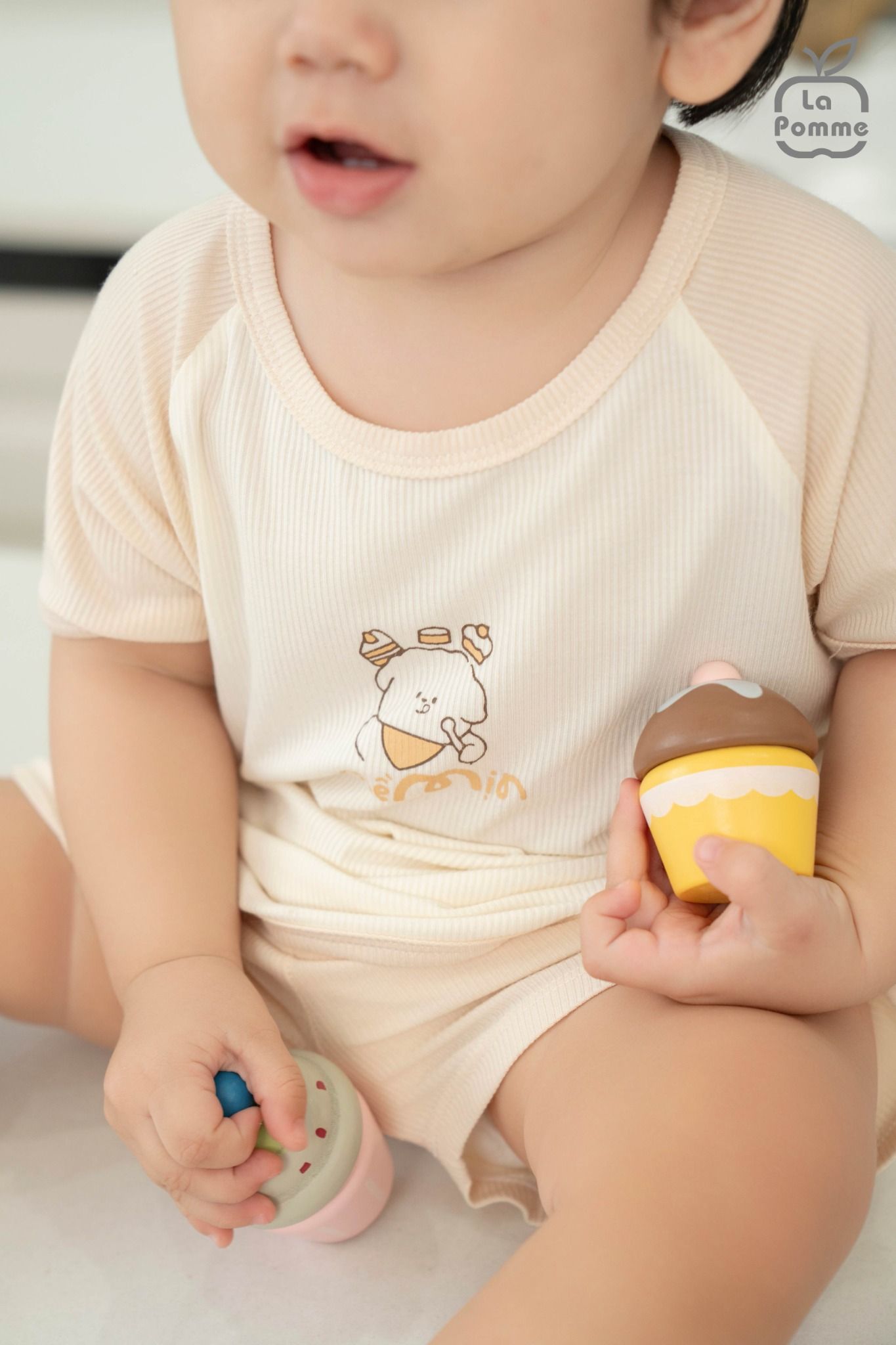  Bộ cộc tay Mềm Mịn by La Pomme vũ trụ êm ái 