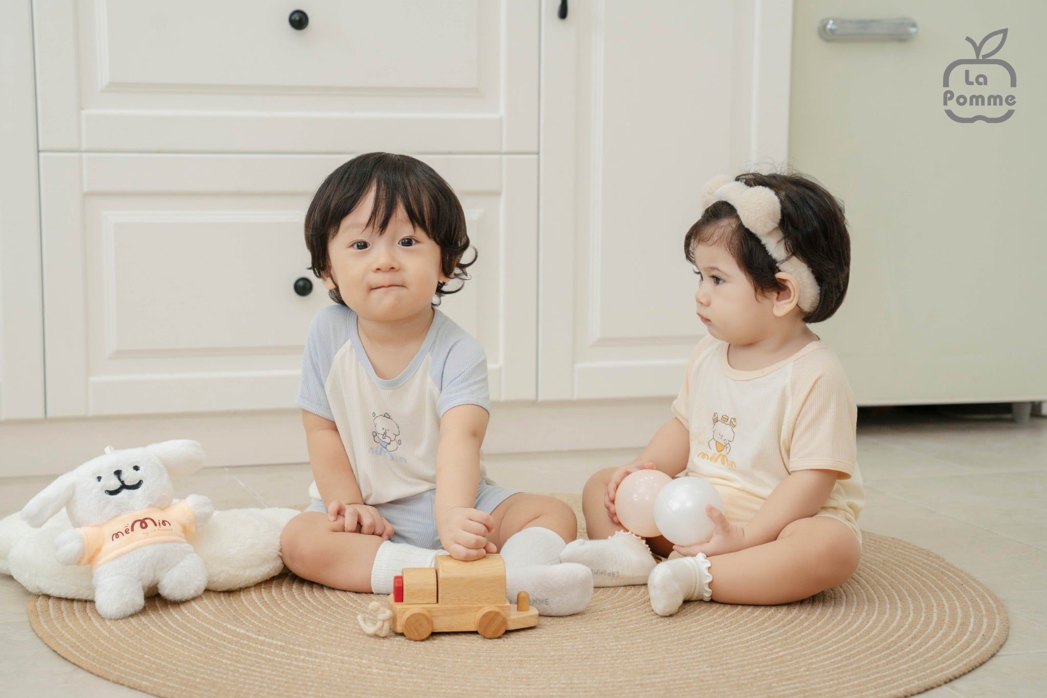  Bộ cộc tay Mềm Mịn by La Pomme vũ trụ êm ái 