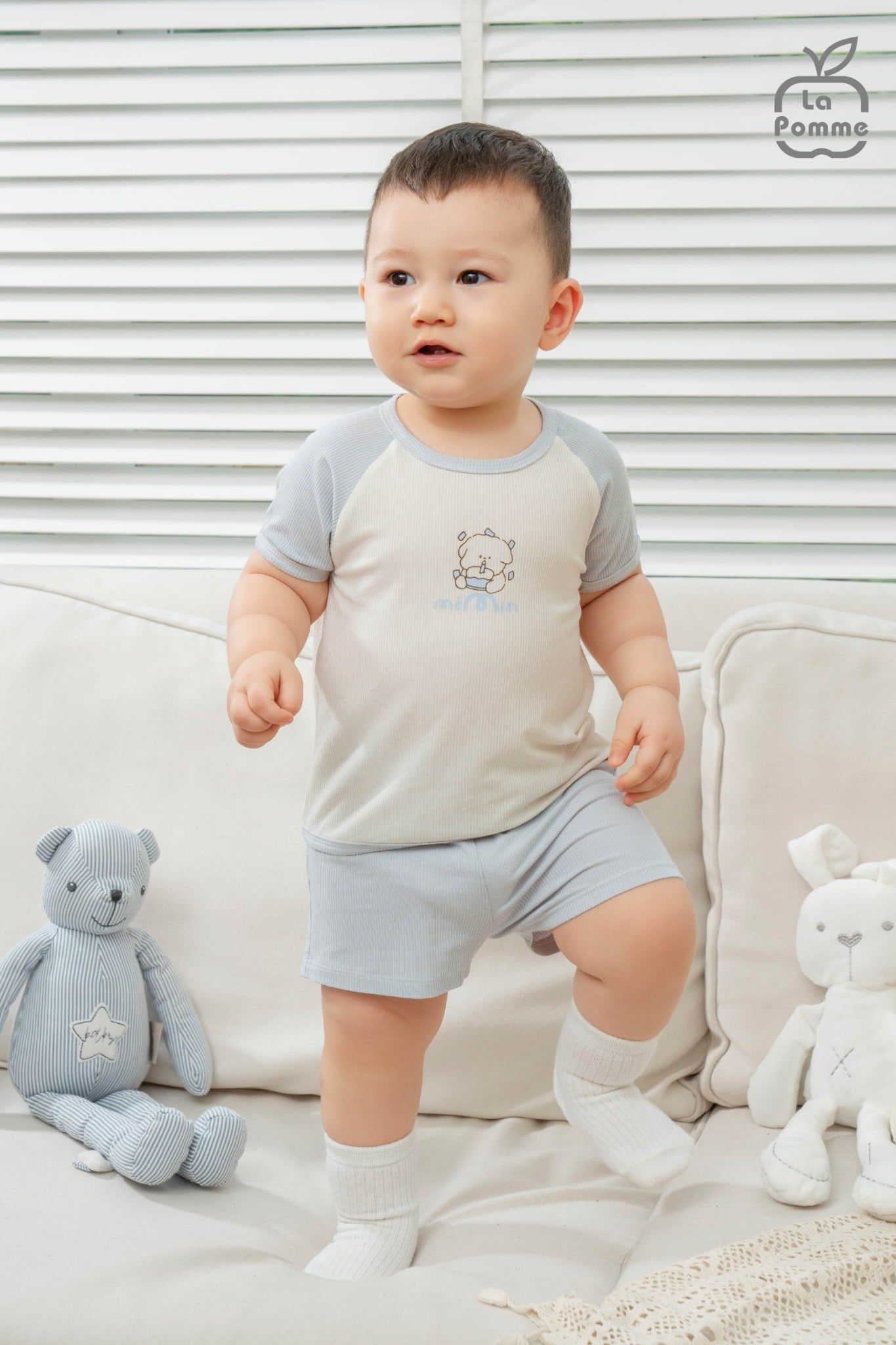  Bộ cộc tay Mềm Mịn by La Pomme vũ trụ êm ái 