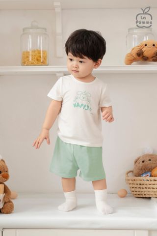  Bộ cộc tay Mềm Mịn by La Pomme phối sắc màu 