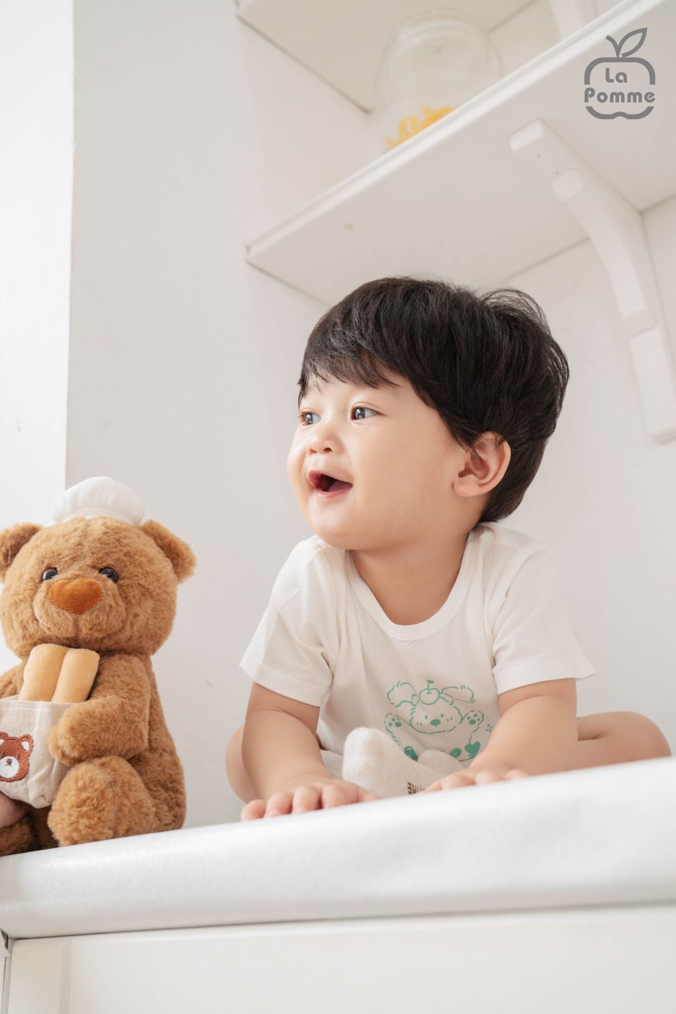  Bộ cộc tay Mềm Mịn by La Pomme phối sắc màu 