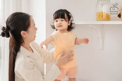  Bộ cộc tay Mềm Mịn by La Pomme phối sắc màu 