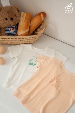  Bộ cộc tay Mềm Mịn by La Pomme phối sắc màu 